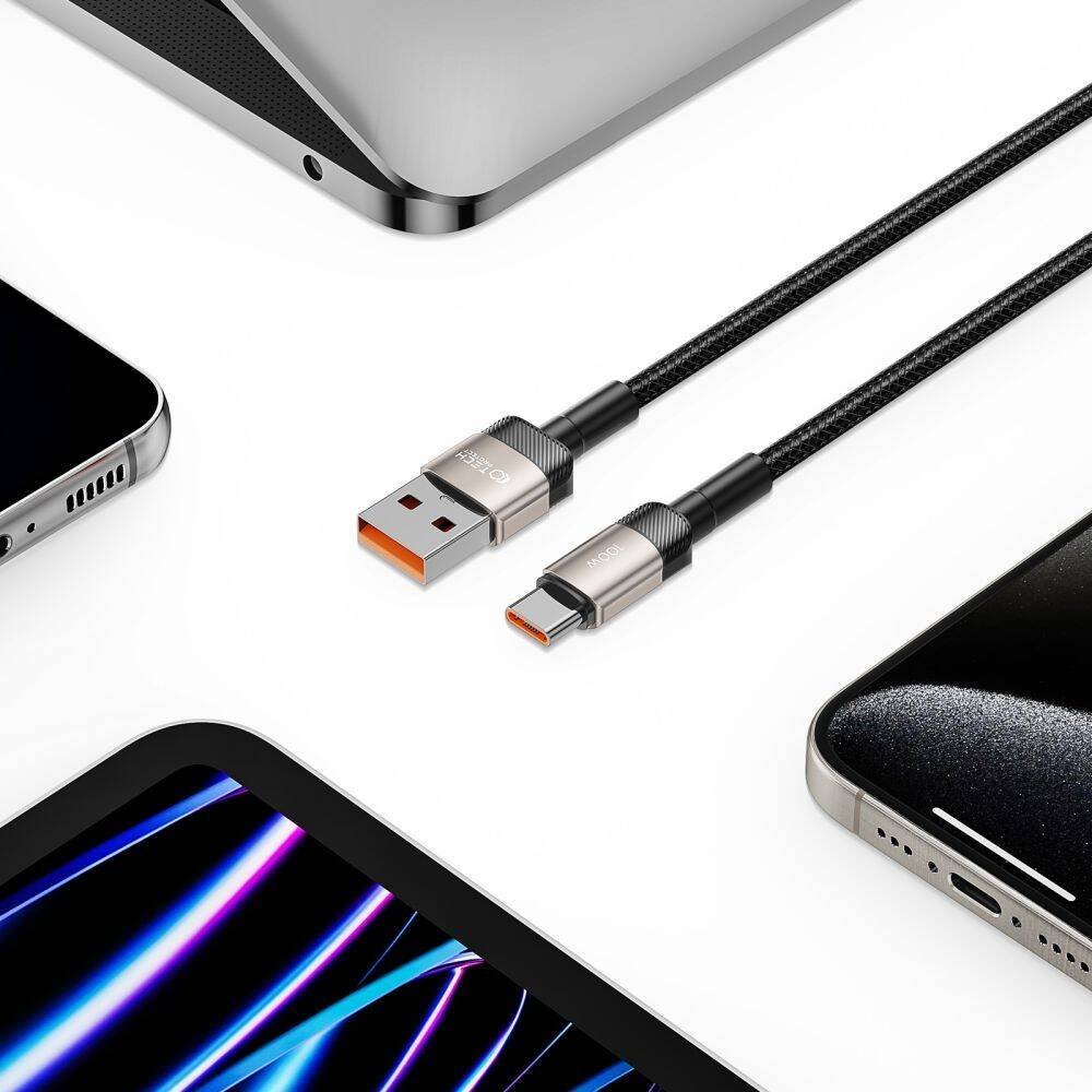Kabëll USB C Tech-Protect UltraBoost Evo, 200cm, 100W 5A, titanium