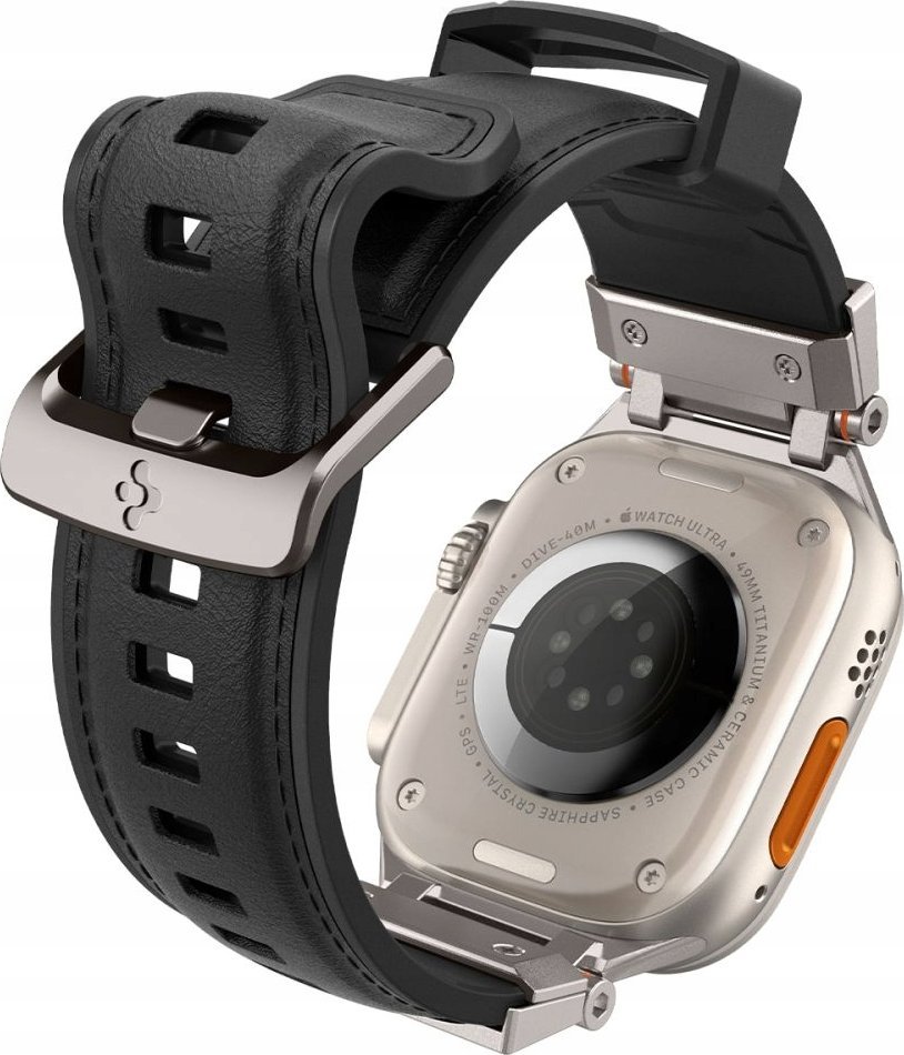 Rrip dore për Apple Watch Spigen DuraPro Armor, 42 44 45 49mm, i zi