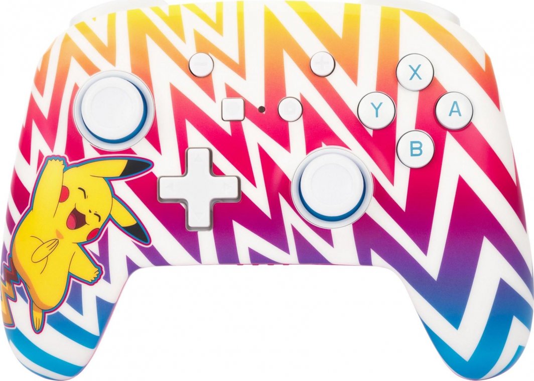 Kontroller PowerA  Enhanced Pikachu Vibrant, wireless, shumëngjyrësh