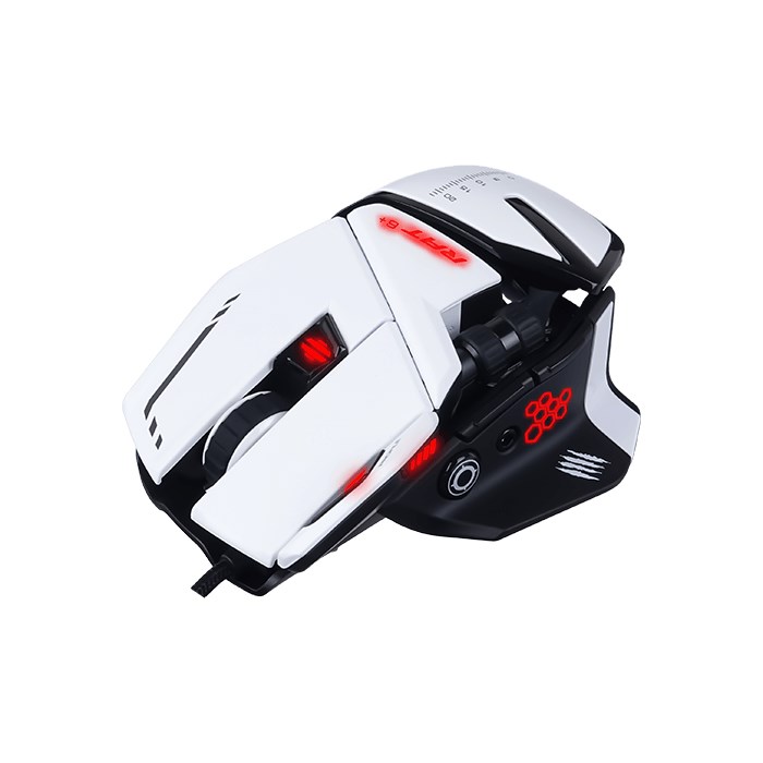 Maus Madcatz R.A.T. 6+, Gaming, USB Type-A, i bardhë
