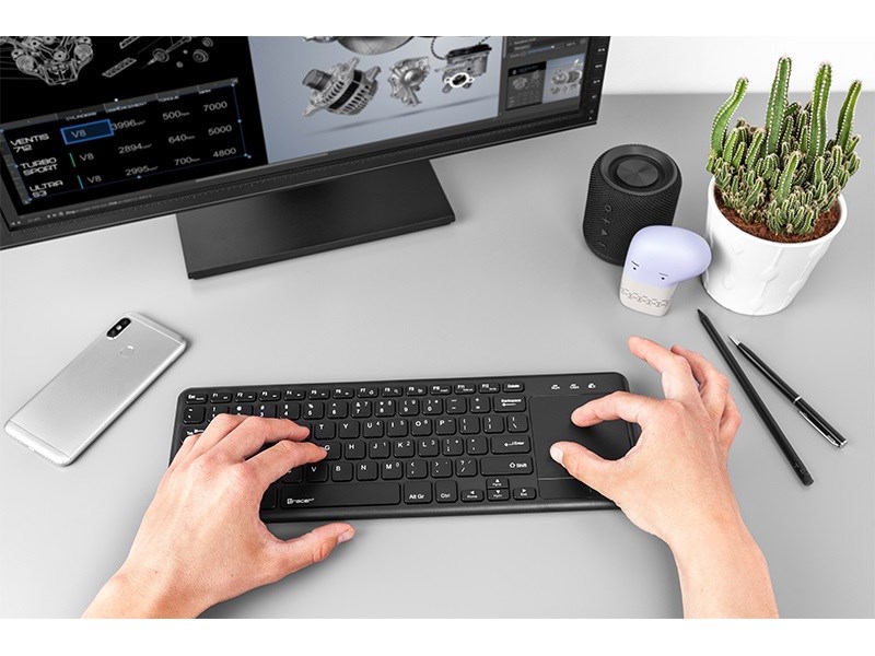 Tastierë universale Tracer TRAKLA46367, RF Wireless, e zezë