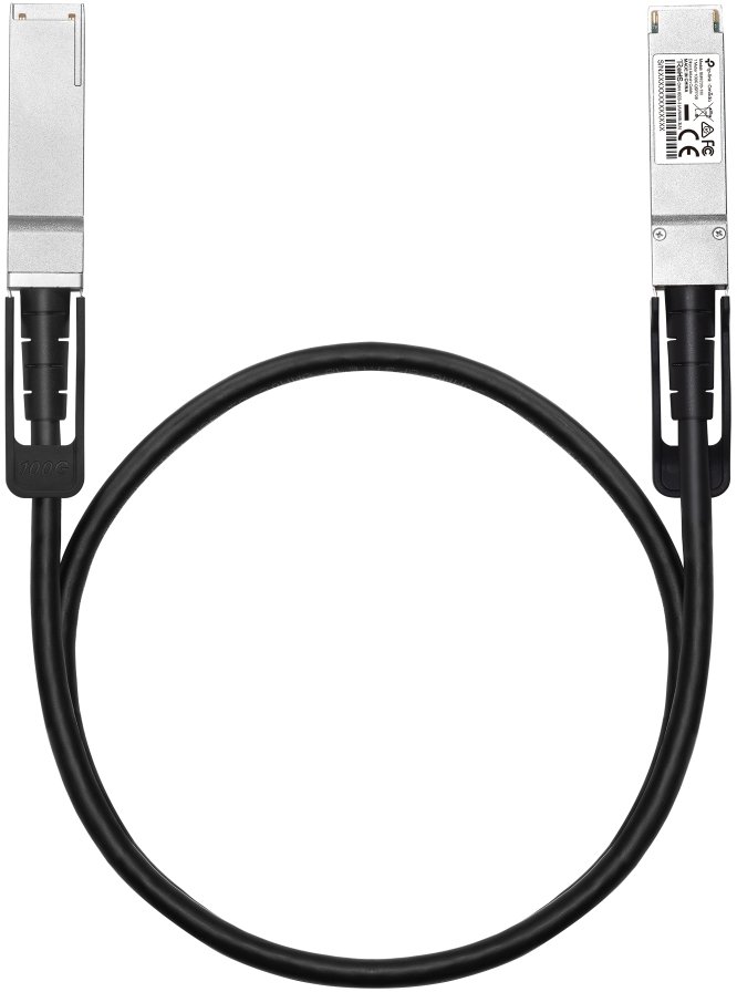 Kabllo rrjeti TP-Link Omada SM9220-1M, QSFP28 Twinax, 100Gbps, 1m, e zezë