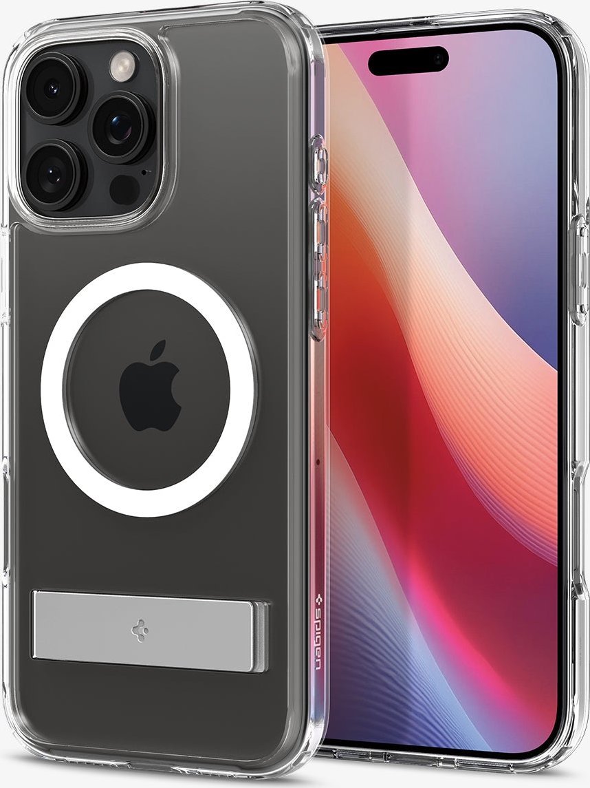 Mbështjellës telefoni Spigen Ultra Hybrid S MagSafe, për iPhone 16 Pro Max, transparent
