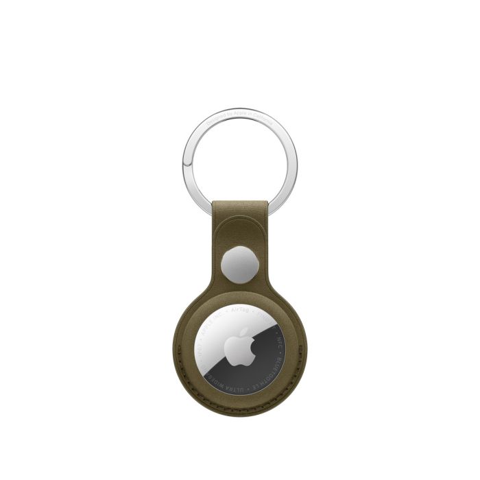 Apple AirTag FineWoven Key Ring, Dark Olive