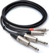 Kabllo audio Hosa HPR-003X2, 1m, stereo, e zezë