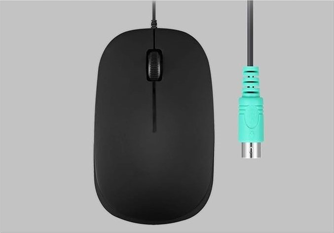 Maus me kabllo Perixx Perimice 201, optik 1000 dpi, PS2, i zi