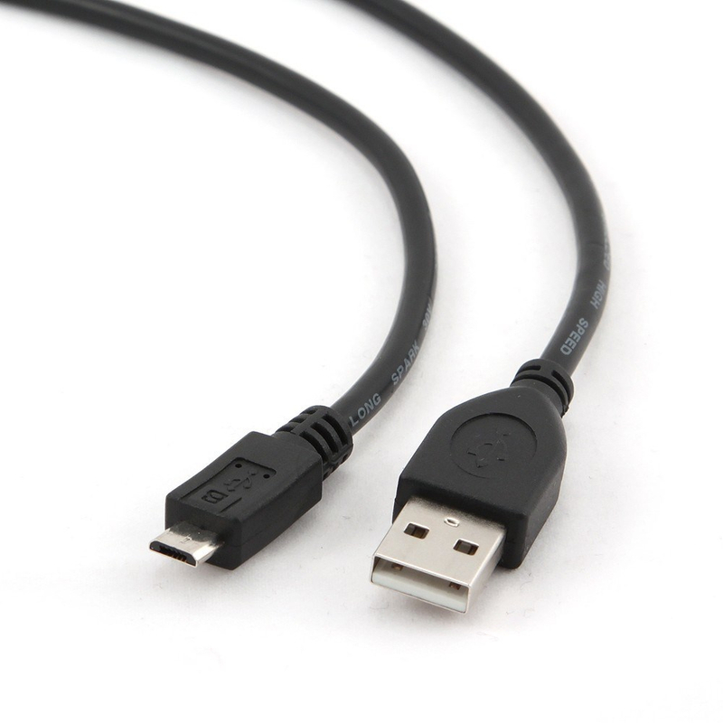 Kabllo Gembird, USB A / Micro-USB B, 1.8 m, e zezë