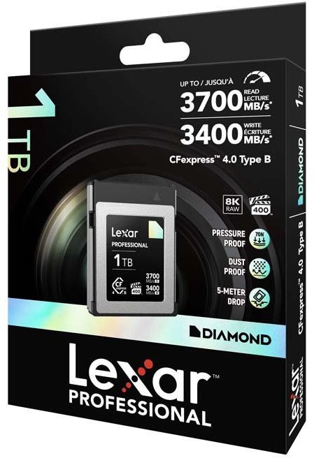 Kartë memorje Lexar Professional DIAMOND 1TB, CFexpress 4.0 Type B, 3700MB/s