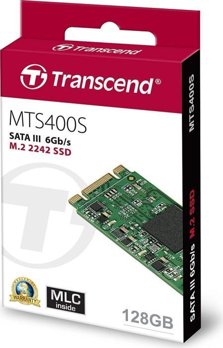 Disk SSD Transcend MTS400, 128GB, M.2 2242 SATA III