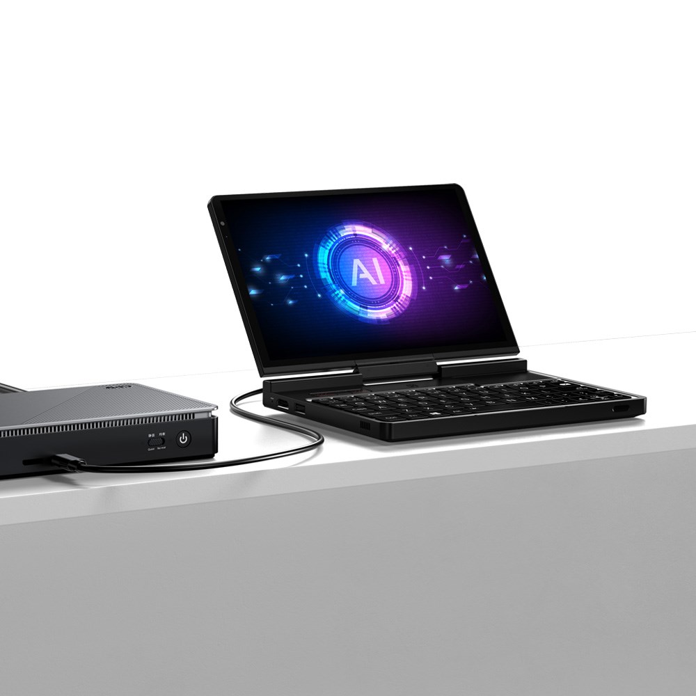 Laptop mini GPD Pocket 4, 8" WQXGA, Ryzen 7 8840U, Touchscreen, 144Hz IPS, 16GB, SSD 1TB, Radeon 780M 3GB, i hirtë