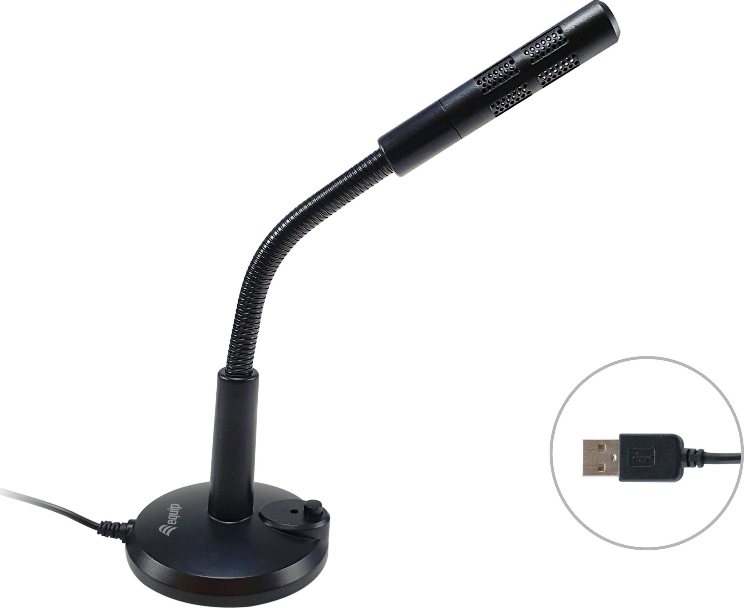 Mikrofon tavoline Equip 245340, USB, i zi