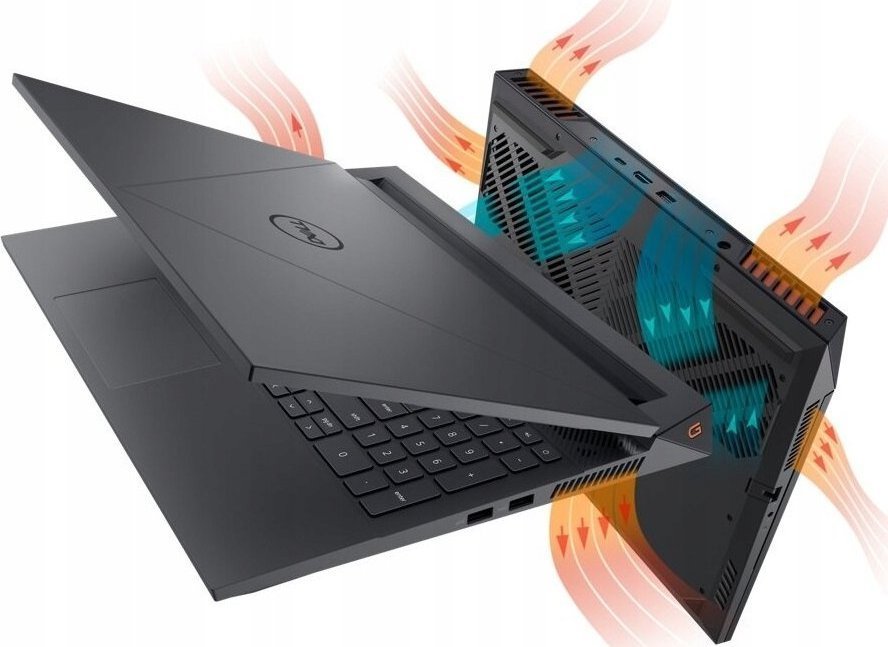 Laptop gaming Dell Inspiron G15 5530, 15.6" FHD, Intel Core i5 13450HX, 16GB RAM, 512GB SSD, RTX 3050, gri