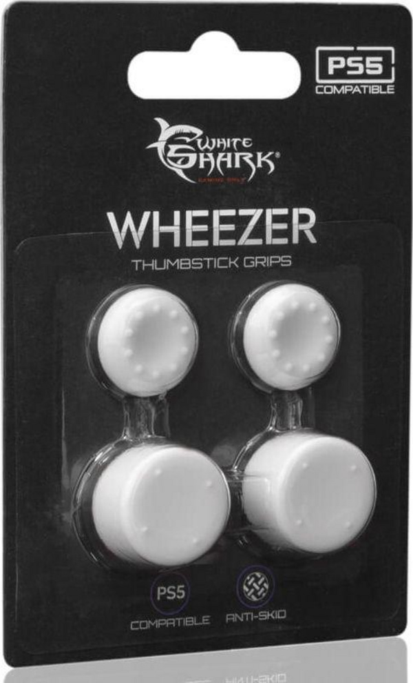 Mbulesë për kontrollerë White shark, Wheezer për PS5, e bardhë