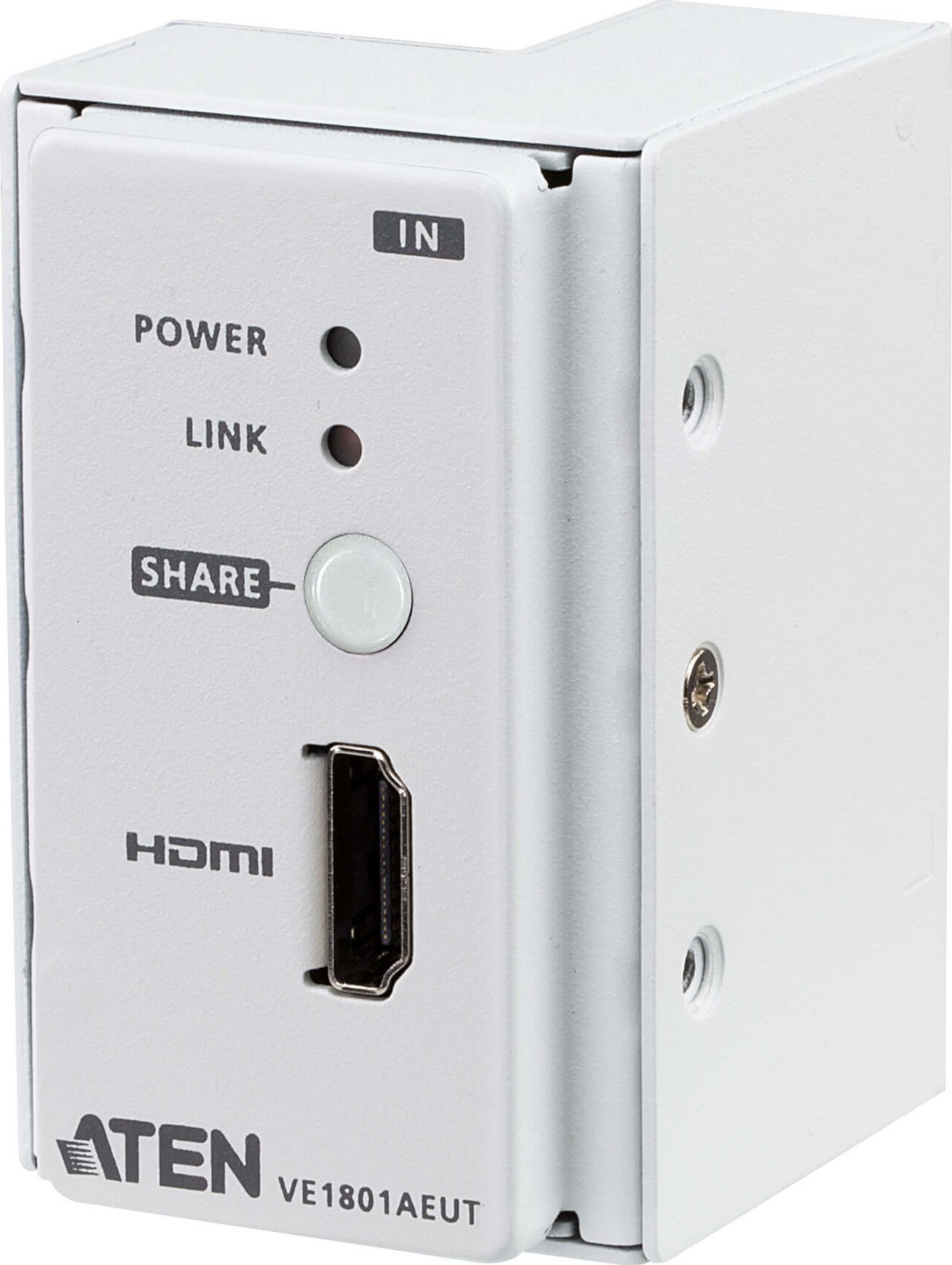 Transmetues AV Aten HDMI HDBaseT-Lite, 4K, montim në mur, i zi