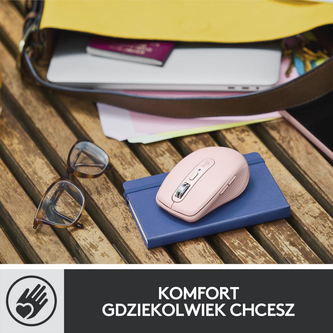 Maus Wireless Logitech MX Anywhere 3 (910-005990), rozë