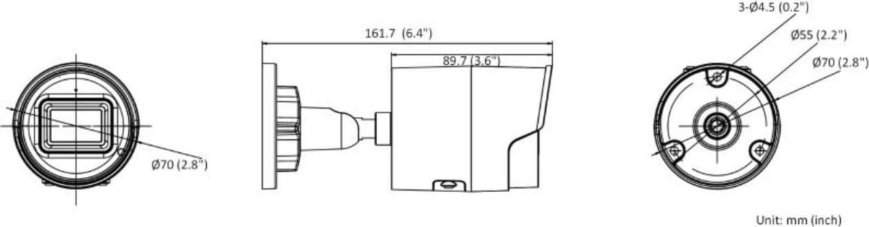 Kamerë IP Hikvision DS-2CD2043G2-LI2U, 4MP, lente 2.8mm, e bardhë