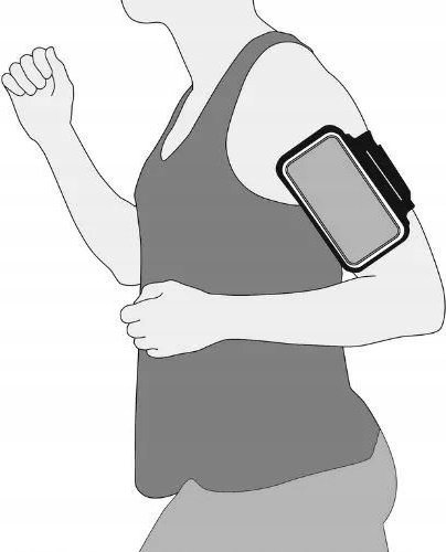 Rrip për vrapim Shapeheart NHR AMZ, madhësia XXL, për telefona deri 17.2 cm, i zi