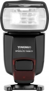 Blic fotografik Yongnuo YN560 IV Negative Display, marrës me valë, LCD i ndriçuar, i zi