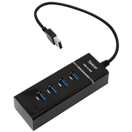 Hub i jashtëm USB Spacer SPH-332, USB 3.0, 4 porta, i zi