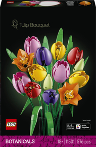 Set ndërtimi Tulip Bouquet, buqetë dekorative, shumëngjyrëshe