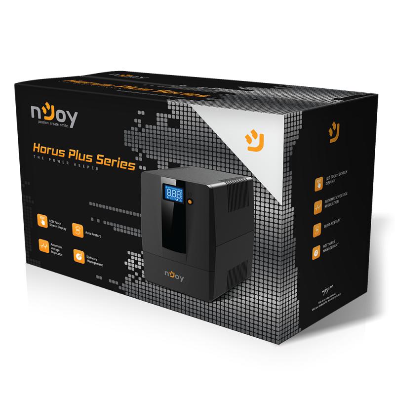 UPS nJoy Horus Plus 2000, 2000VA 1200W, ekran LCD, i zi