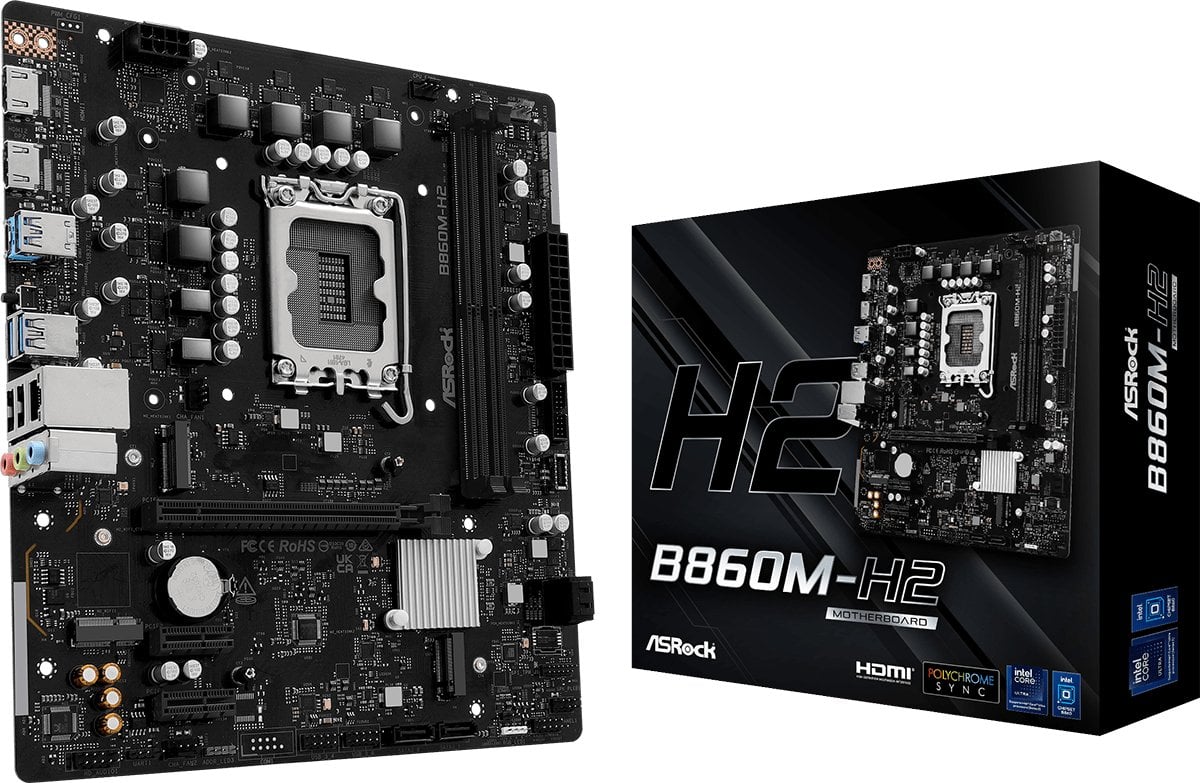Pllake amë ASRock B860M-H2, DDR5, Micro ATX, PCIe 4.0