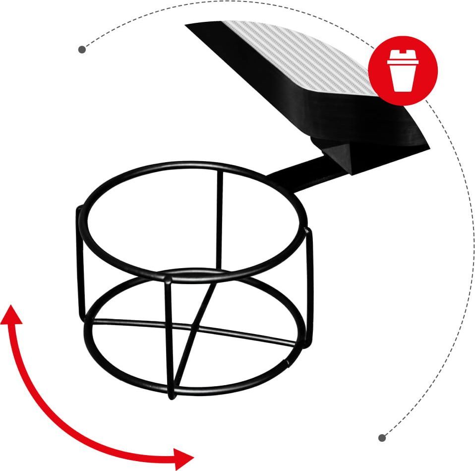 Tavolinë kompjuteri Huzaro Hero 2.5, 120 x 60 cm, e bardhë