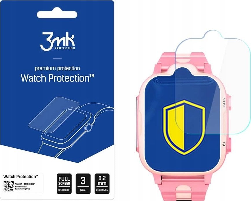 Folie mbrojtëse 3MK ARC Watch BEMI Play, set 3 copë, antibakteriale, transparente
