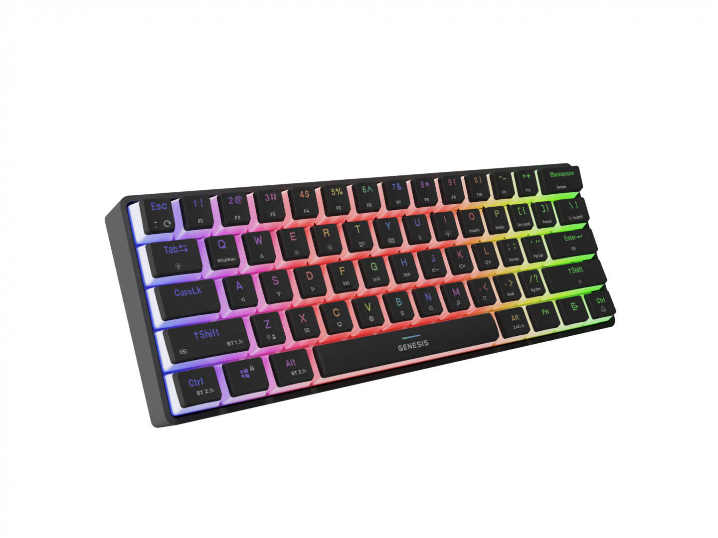 Tastierë mekanike Genesis Thor 660 G2, 60%, Gateron Brown, RGB