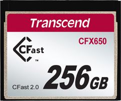 Kartë memorie Transcend CFX650, CFast 2.0, 256GB, e zezë