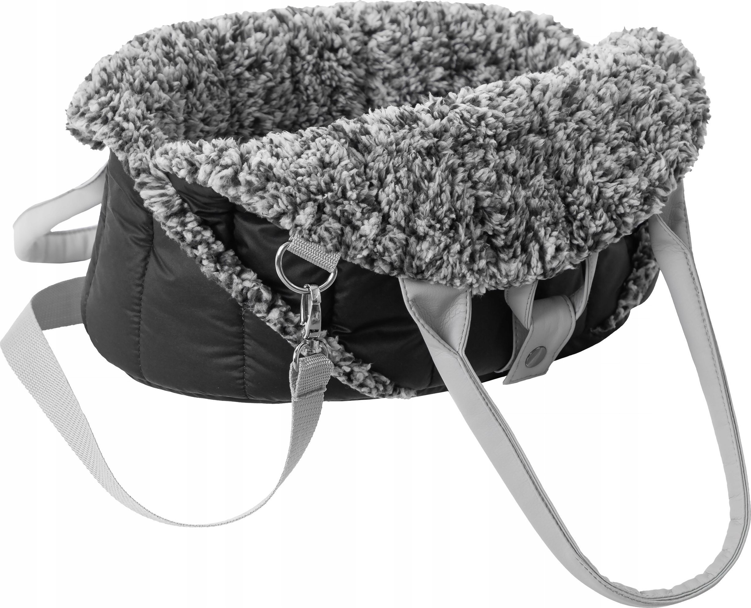 Çantë transporti 3in1 për qen ose mace Small, 38x24x28 cm, e zezë