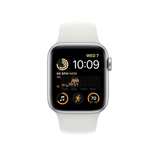 [OUTLET] Apple Watch SE2 GPS 40mm, Silver Aluminium Case me White Sport Band, Regular