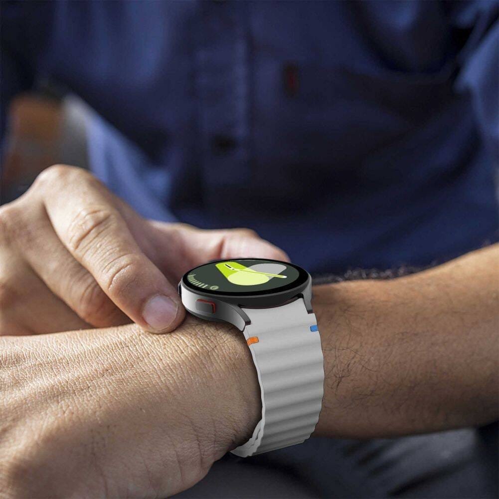 Rrip ore Tech-Protect Silicone Sport, për Samsung Galaxy Watch 4 5 5 Pro 6 7 FE, TPU, i zi