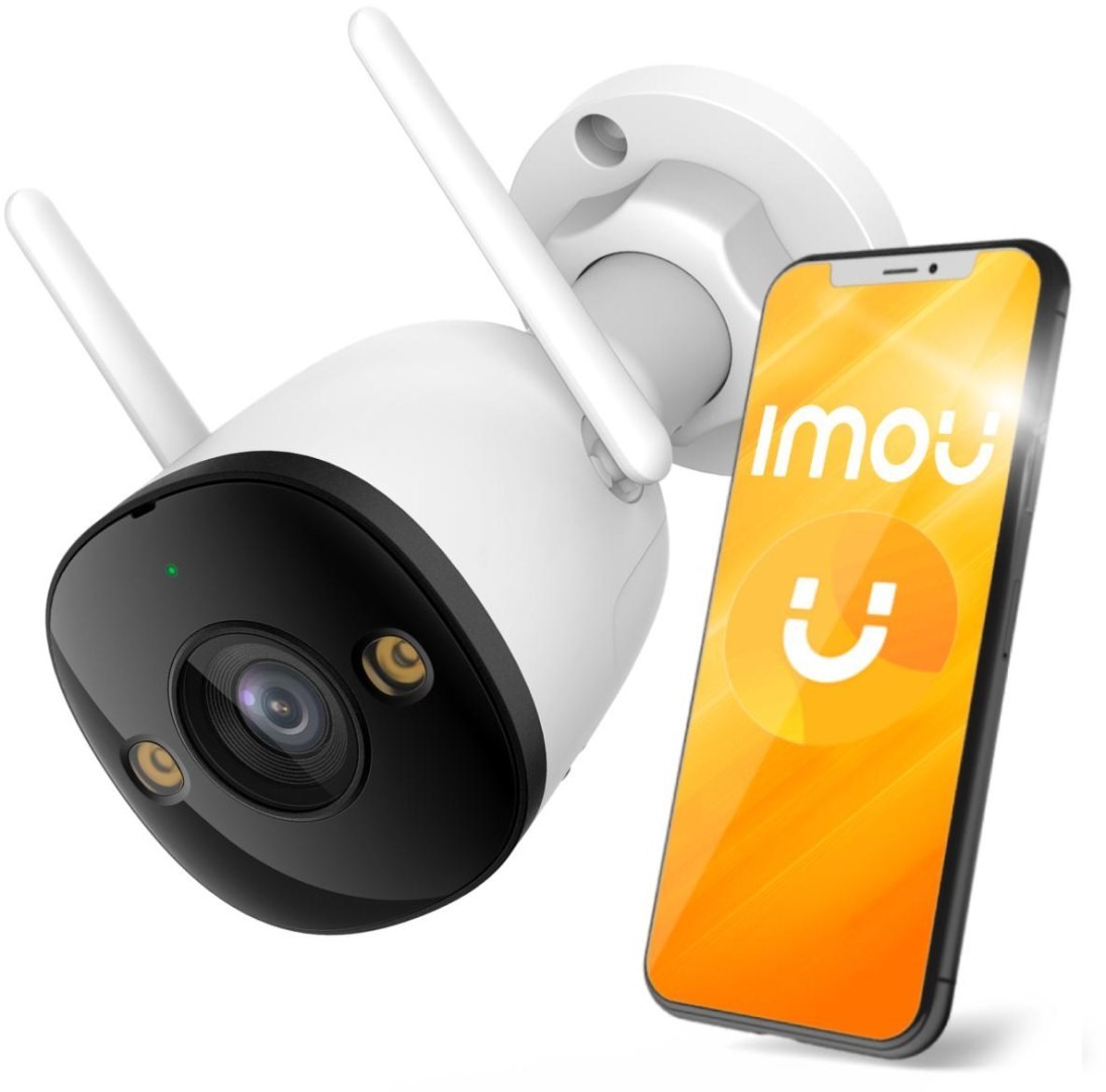 Kamera Wi-Fi IMOU Bullet 3 3MP, H.265, e bardhë