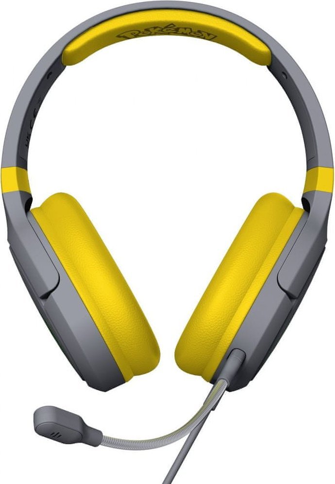 Kufje gaming me kabllo OTL Technologies Pokémon Pikachu PK0862 Pro G1, për PC dhe konzola, gri e verdhë