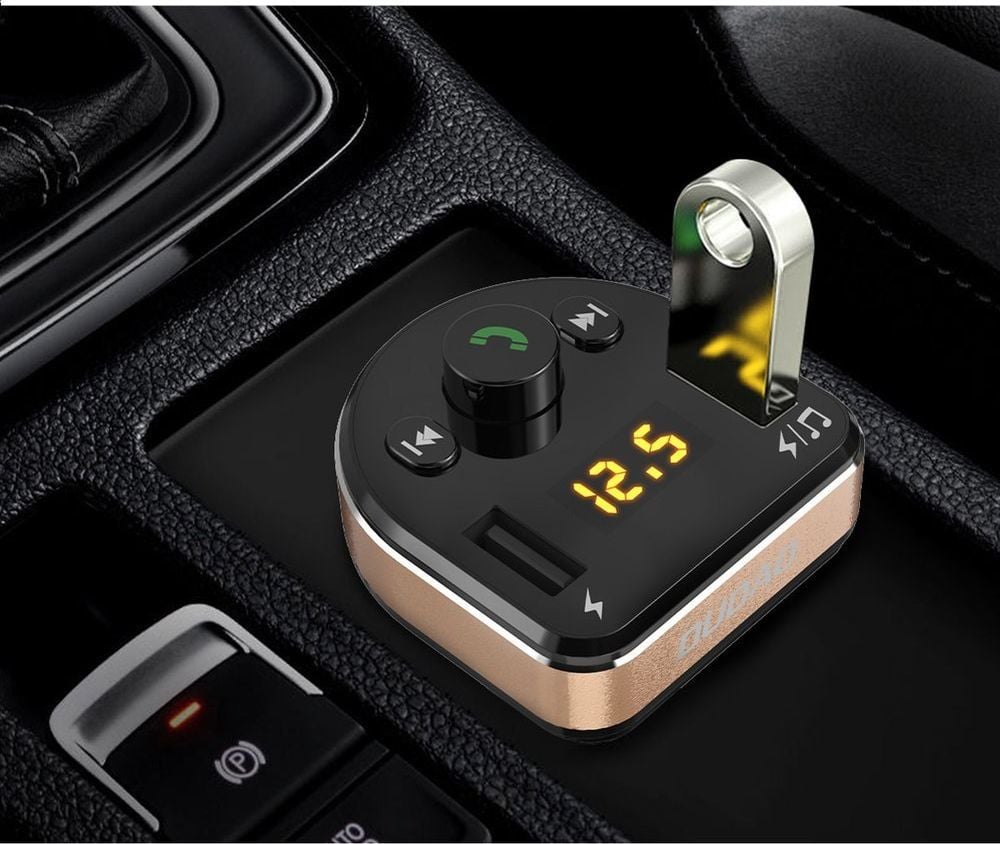 Karikues telefoni për makinë Dudao FM, 2x USB-A 3.4 A