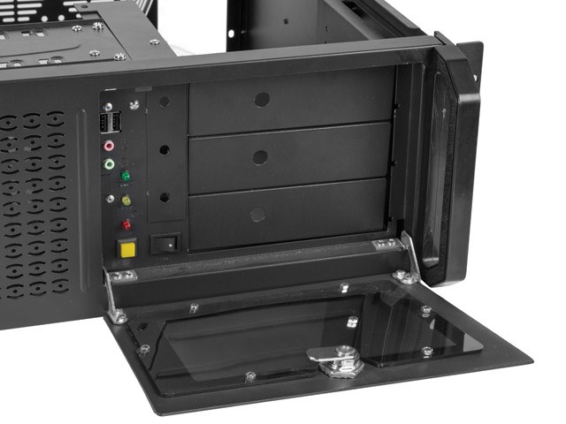 Kuti server rack ATX 450/08, 19", 4U, e zezë