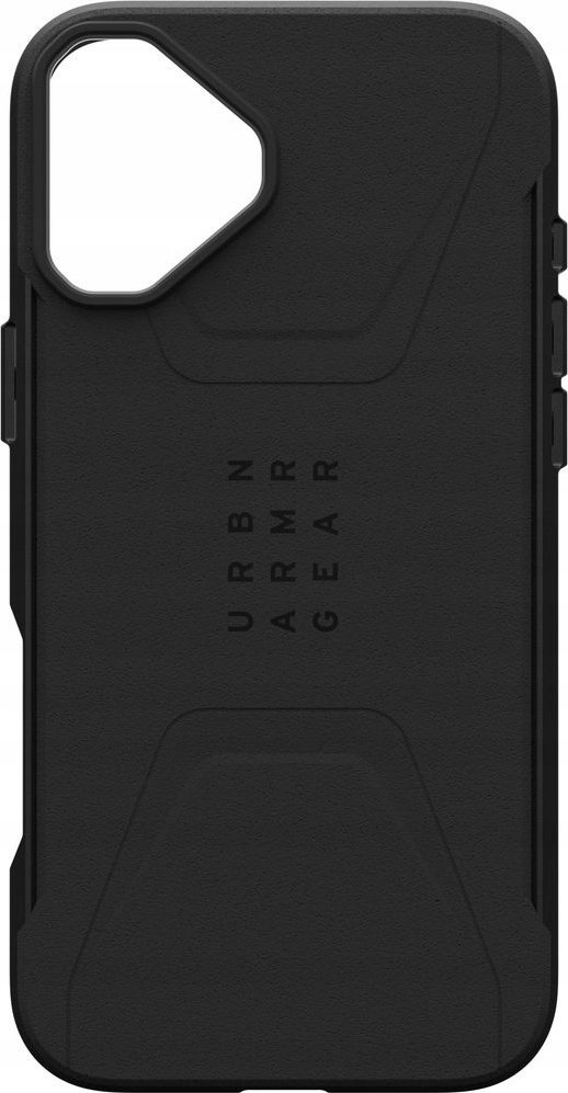 Mbrojtëse telefoni Urban Armor Gear Civilian për iPhone 16 Plus, MagSafe, e zezë