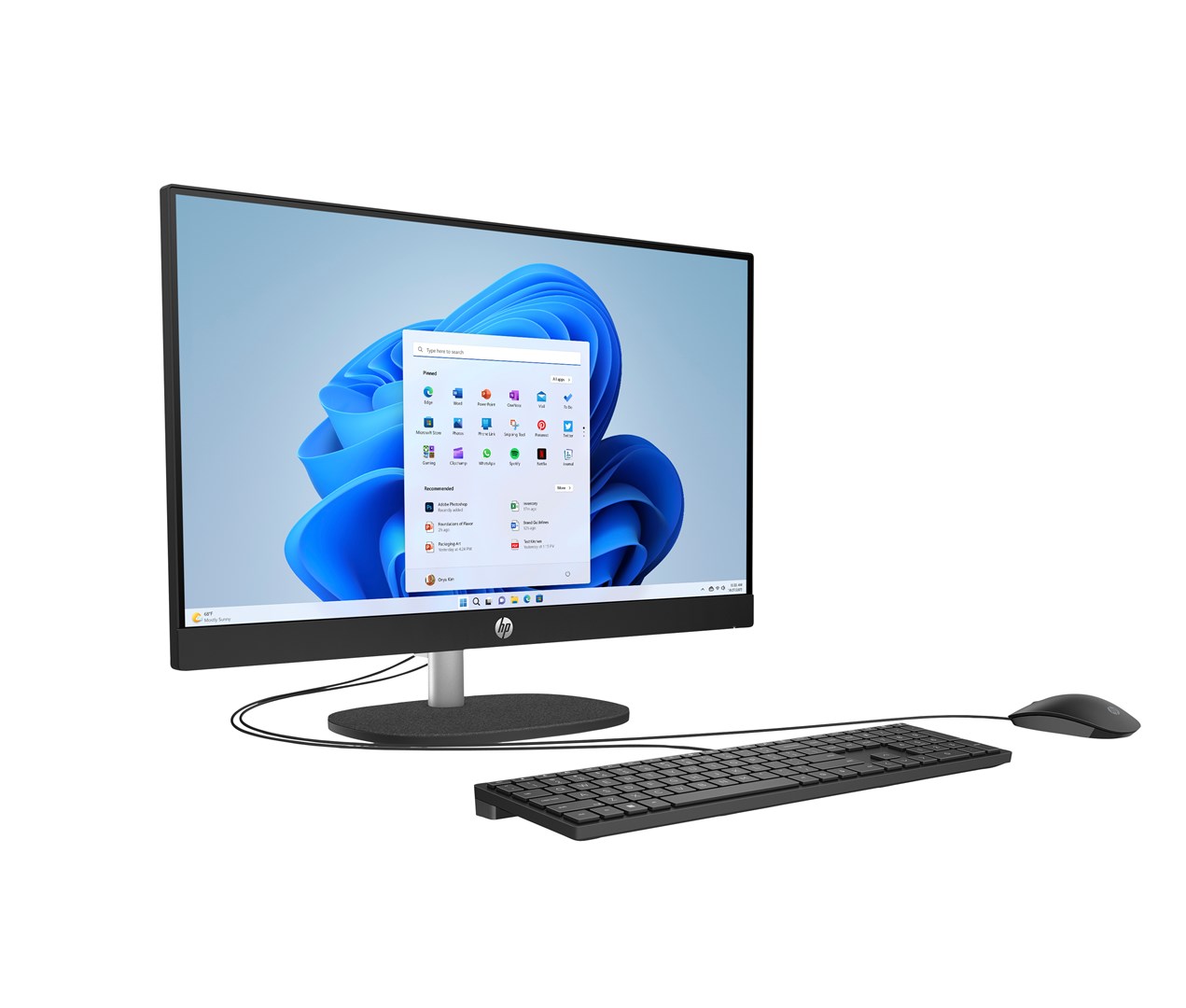 Kompjuter All in One HP 24-cr0332nw, 23.8" Full HD, Ryzen 7 7730U 16GB 512GB, i bardhë