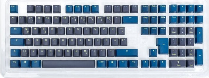 Set keycaps Ducky Daybreak, PBT Double Shot, DE layout, shumëngjyrësh