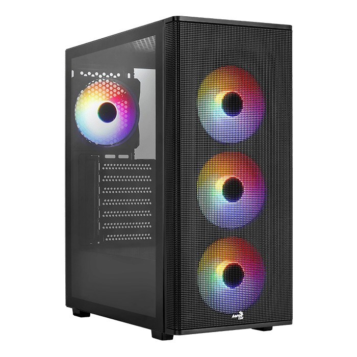 Kullë PC Aerocool Designer G BK v1, MIDI Tower, xham i temperuar, e zezë