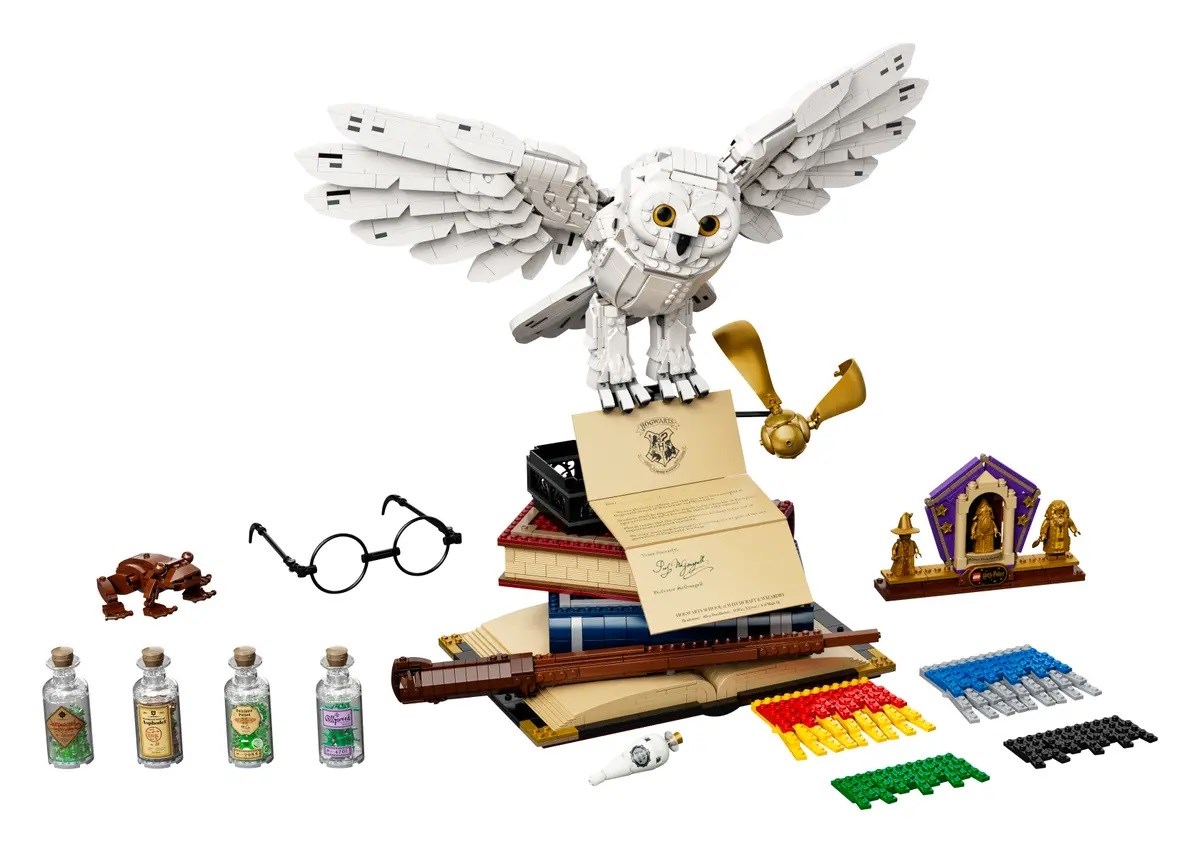 Set Lego Harry Potter Hogwarts Icons Collectors Edition 76391, model koleksionues, për të rritur, shumëngjyrësh