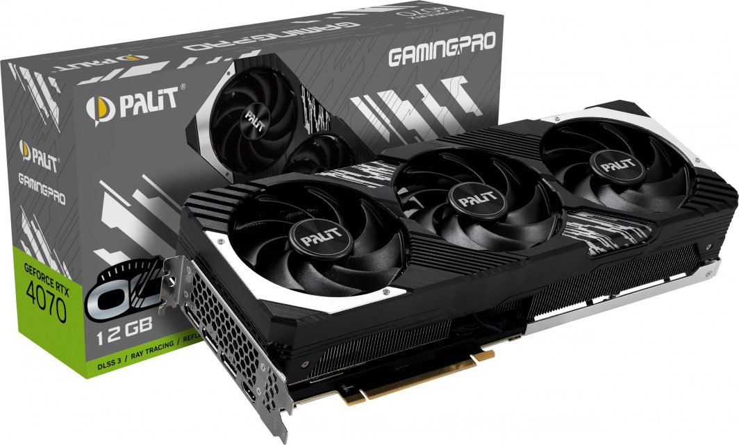 Kartelë grafike Palit GeForce RTX 4070 GamingPro OC, 12GB GDDR6X