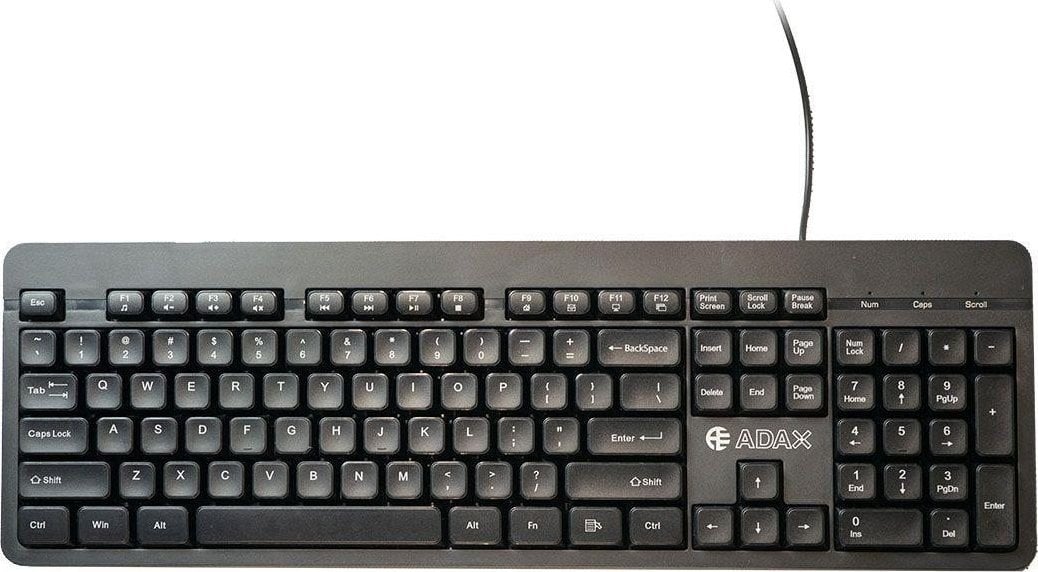 Tastierë Adax MC-5502, me kabllo, US, e zezë