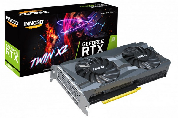 Kartelë grafike INNO3D nVidia GeForce RTX 3060 Ti, 8GB GDDR6, 1665MHz, e zezë