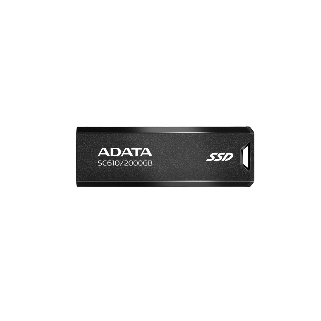 Flash drive ADATA SC610, 2 TB, USB Type-A, 3.2 Gen 2, e zezë