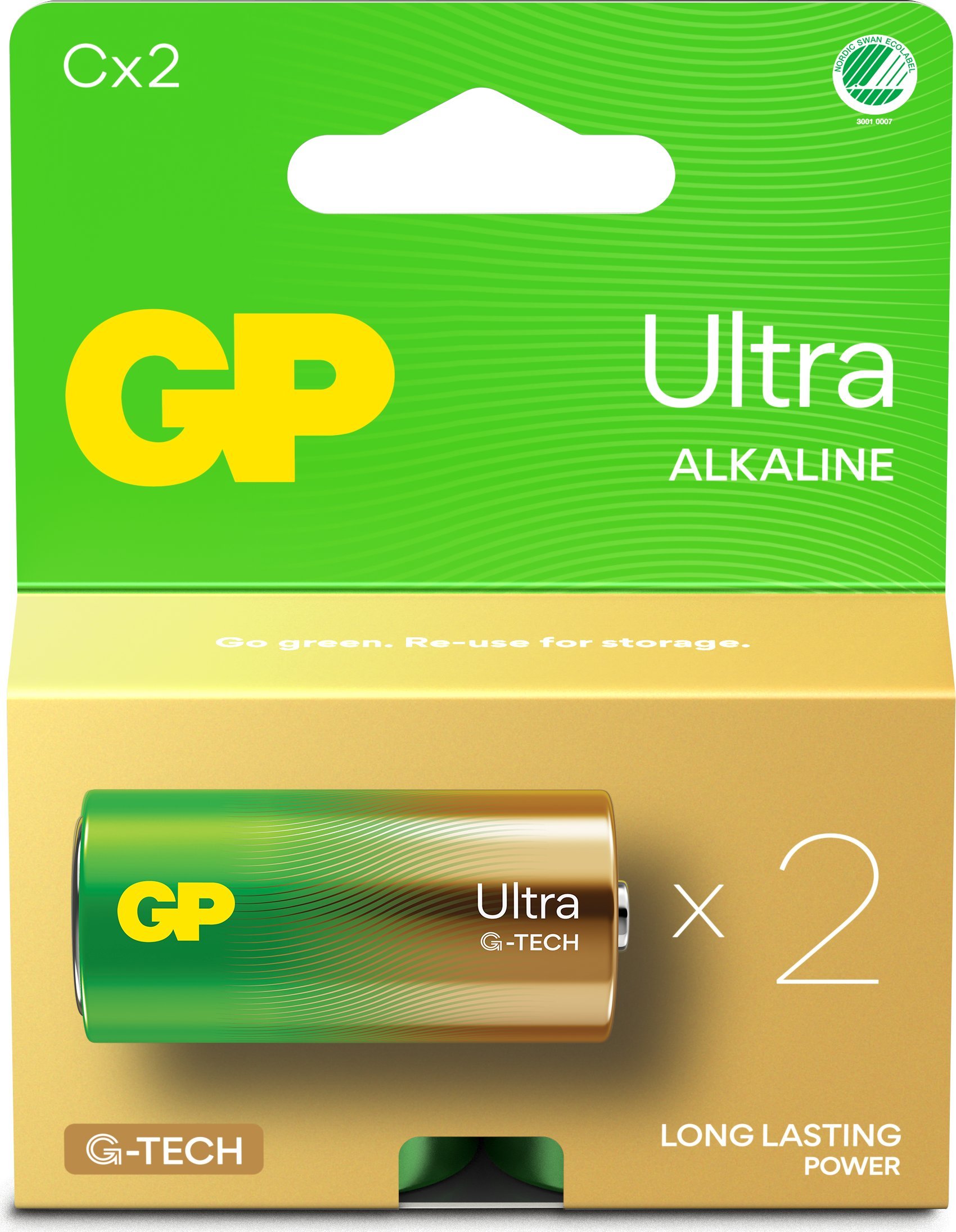 Bateri njëpërdorimshe GP Batteries Ultra Alkaline GP14AU, madhësia C LR14
