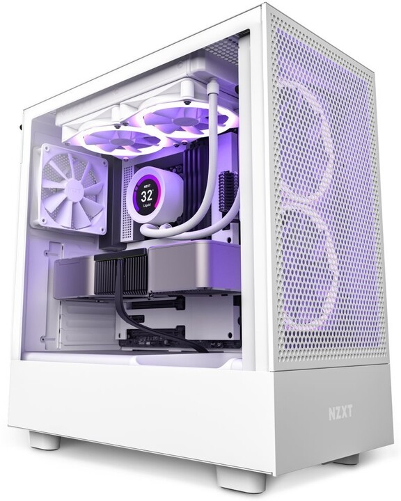 Kasë kompjuteri NZXT H5 Flow, e bardhë