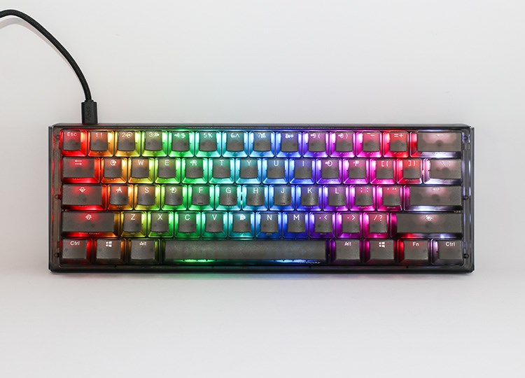 Tastierë lojërash Ducky One 3 Aura Mini, Gateron Baby Kangaroo, ENG, e zezë