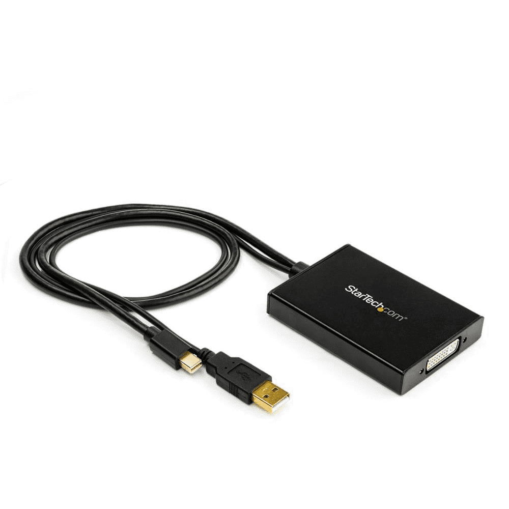 Përshtatës AV StarTech DVI-D - DisplayPort + USB-A, i zi